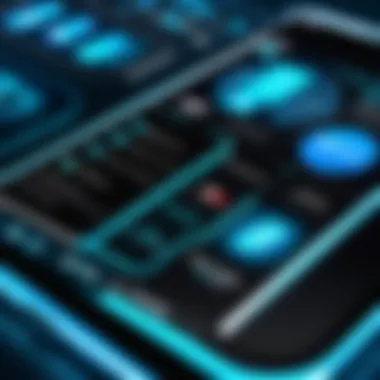 The Interface of Healthcare Applications A modern smartphone displaying a healthcare application interface.