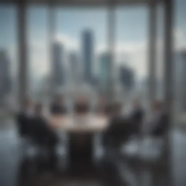 Boardroom meeting in a Houston skyscraper reflecting corporate leadership