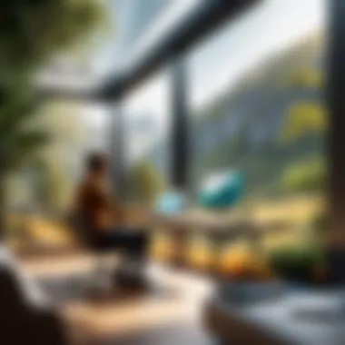 Observational Research in Design An individual conducting observational research with a user in a natural setting