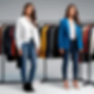 Diverse Clothing Portfolio Display Aspiring model in a studio setting showcasing a variety of clothing styles.