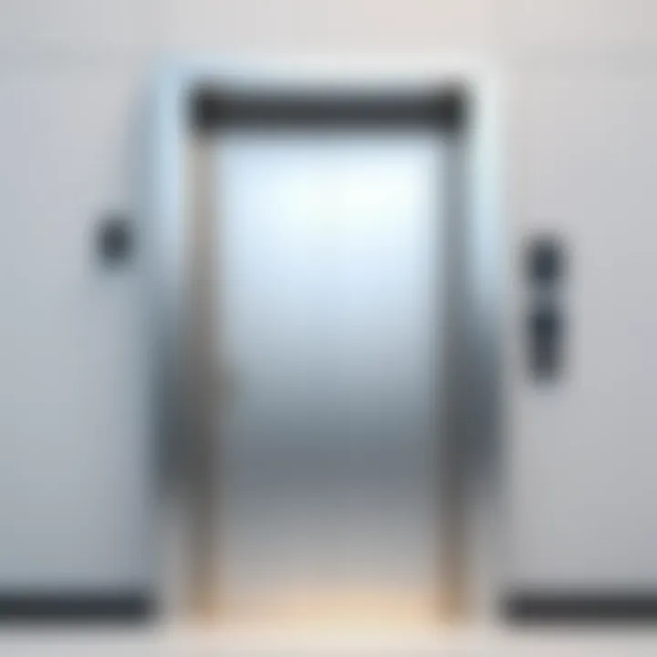 Conceptual image of a closed door representing privacy and security