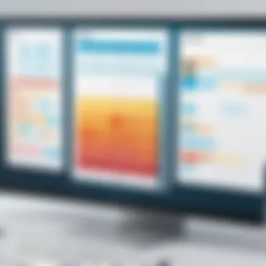 The Flexibility of Hybrid Work A flexible schedule displayed on a digital calendar