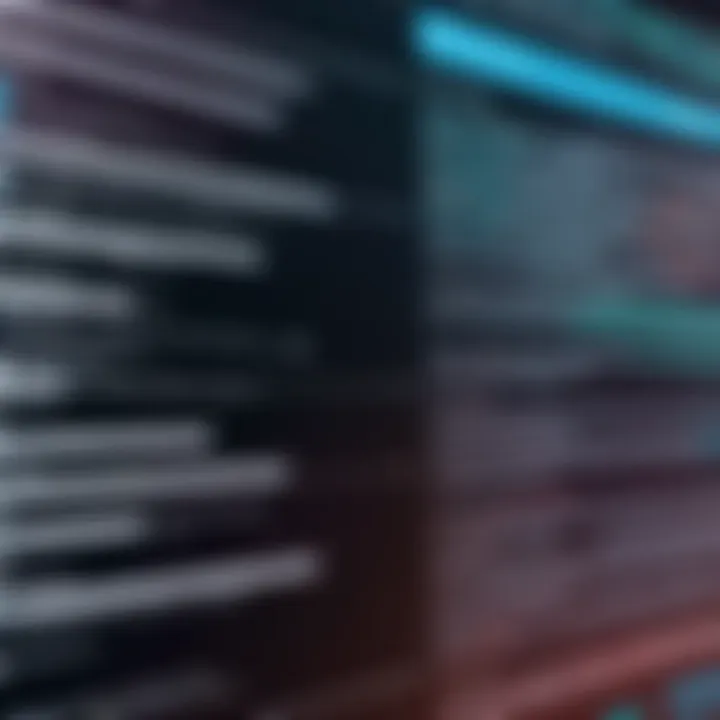 A visual representation of various programming languages and frameworks