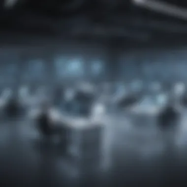Next-Gen Team Collaboration Environment Futuristic Virtual Team Workspace