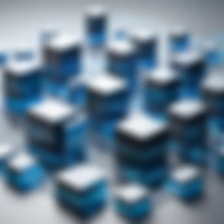 Abstract representation of interconnected IaaS providers