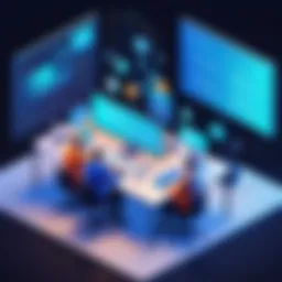 An illustration depicting the collaboration between developers and clients in a web project.