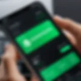 An overview of the Cash App interface showcasing investment features.