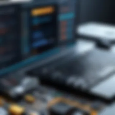 Advanced Technology Tools for IT Support A close-up of advanced technology tools used for IT support services.