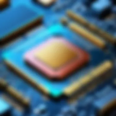 Innovative Semiconductor Chip Design Innovative semiconductor chip design highlighting cutting-edge technology