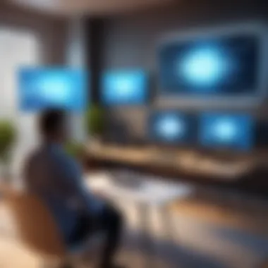 Creating a Conducive Environment for Video Interviews A serene and uncluttered environment that promotes focus and professionalism during a video interview.