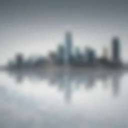 Milwaukee skyline reflecting in a finance chart
