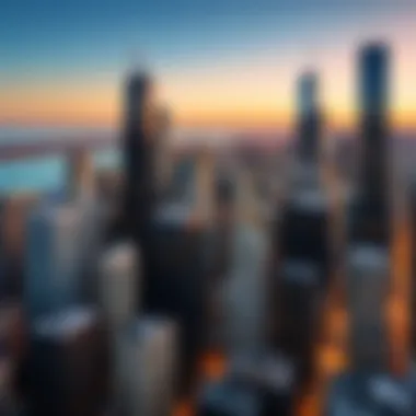 Modern skyline of Chicago