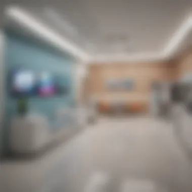 Sleek Interior of Urgent Care Facility Modern Urgent Care Facility Interior in Tysons Corner VA