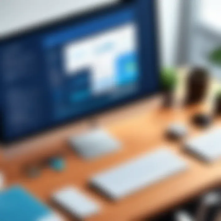 Visual representation of digital marketing tools and software