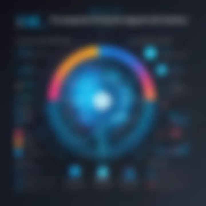 A chart showcasing growth metrics in various sectors influenced by AI