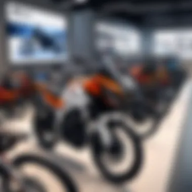 Online Dealership Environment An overview of a bustling online dealership environment specializing in Pivot bikes.