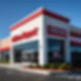 Exterior view of Office Depot in Tallahassee showcasing the store's branding and layout