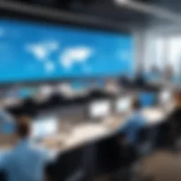 Dynamic office environment showcasing collaboration