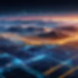 A digital landscape representing data integration