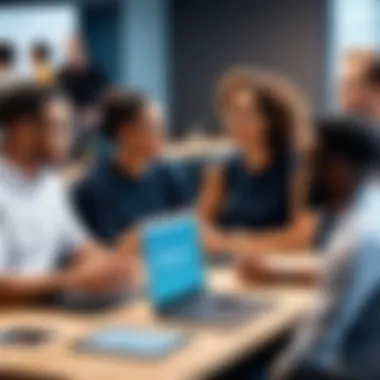 Diversity in the SaaS Workforce Diverse workforce engaged in a tech discussion