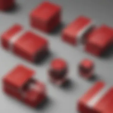 Sophistication in Packaging Design Elegant Sardinia Red Product Packaging