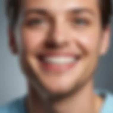 Close-up of a smiling patient after dental treatment