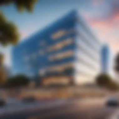 Architectural Marvel of Sofi Headquarters Exterior view of Sofi Headquarters showcasing modern architecture