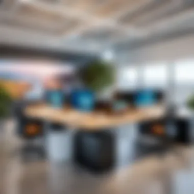 Innovative Workspaces at Sofi Headquarters Interior workspace environment at Sofi Headquarters