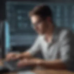 Software Developer Working on Code