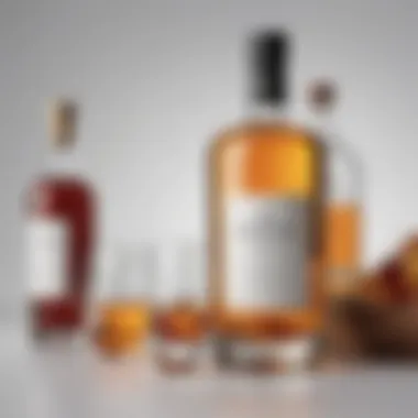 Luxurious spirits collection displayed on app