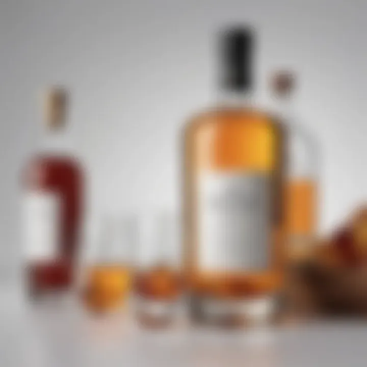 Luxurious spirits collection displayed on app