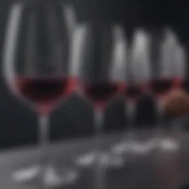 Elegant wine glasses clinking virtually