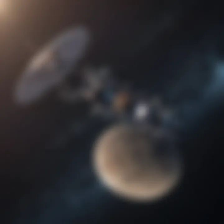 Visualization of Starlink satellites in orbit