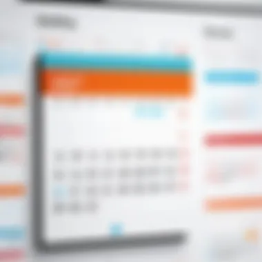 Establishing Work-Life Harmony A calendar displaying a balanced schedule.