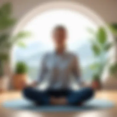 Incorporating Mindfulness Techniques An individual practicing mindfulness in a quiet space.