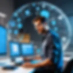 Illustration depicting the multifaceted role of an application manager