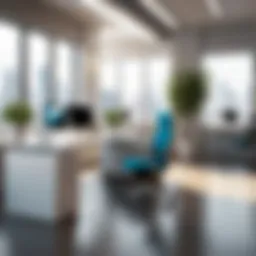 A serene office environment representing well-being