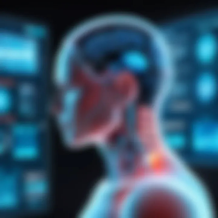 AI technology interface in a clinical setting