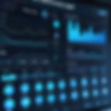 Data analytics dashboard showcasing patient statistics