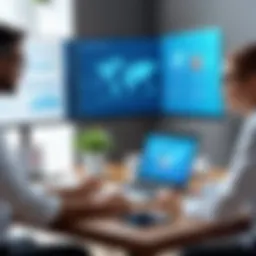 A virtual meeting setup showcasing health insurance professionals collaborating remotely.