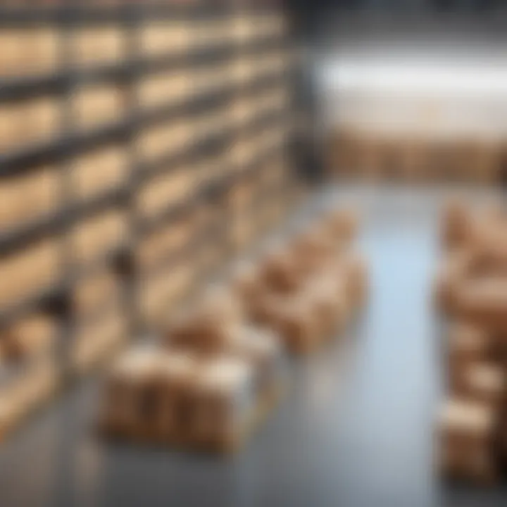 An organized warehouse demonstrating optimal inventory management