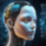 A conceptual representation of artificial intelligence algorithms.