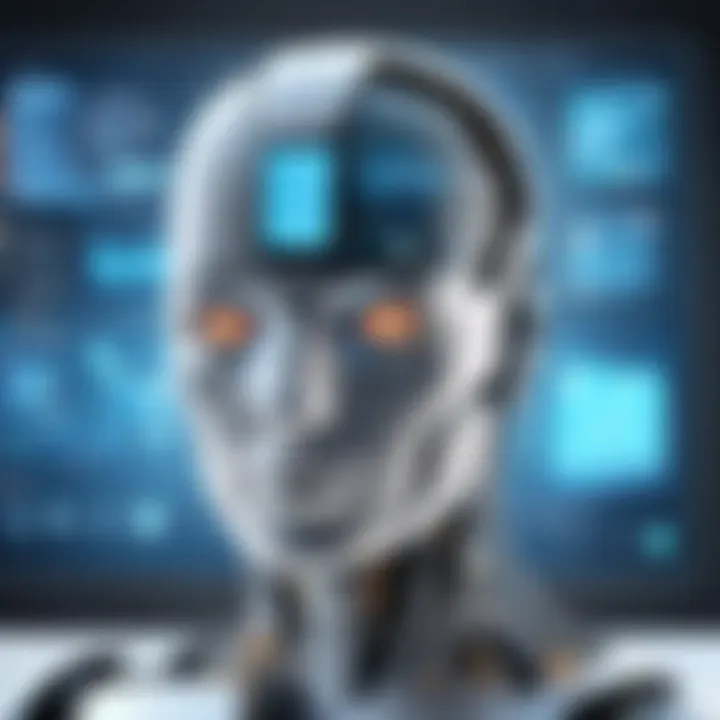 Visual depiction of AI applications in information technology.