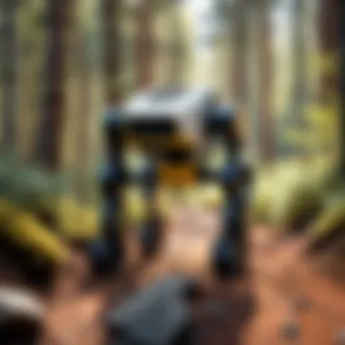 Spot: The Versatile Robot in Varied Environments Boston Dynamics Spot robot navigating diverse terrain