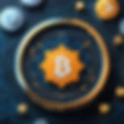 Conceptual diagram illustrating the mechanics of crypto staking