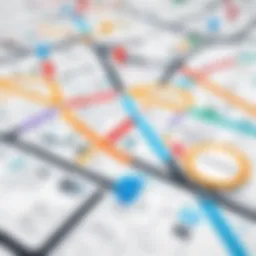 Illustration of a seamless customer journey highlighting touchpoints.