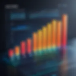 A sophisticated bar chart representing data trends