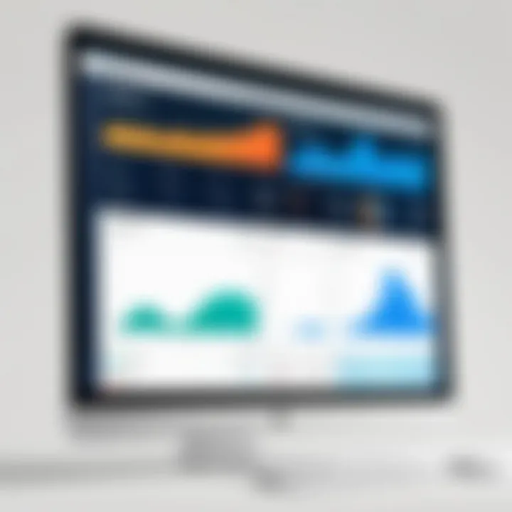 An illustration of billing software dashboard used in healthcare facilities.