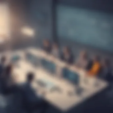 Innovative Team Collaboration Creative brainstorming session in modern office