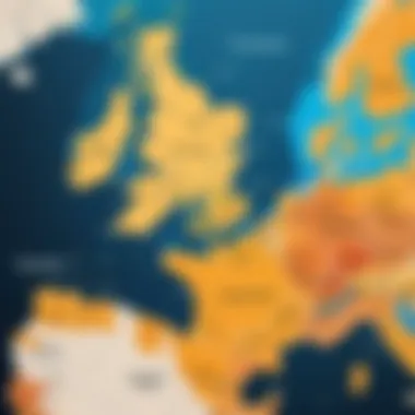 Geographical Impact on IT Salaries Map showing geographical salary differences in the IT sector